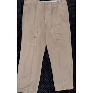 Magellan’s Men's Premium Wrinkle Free Travel Dress Pants‎ Slacks Beige 38x30 VTG